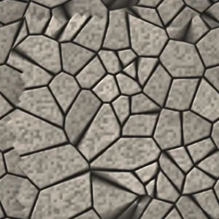 Flagstone material rendered with the generated maps under a raking light
