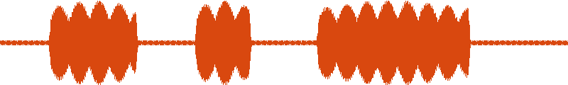 Waveform of the raw voice take with a noisy floor